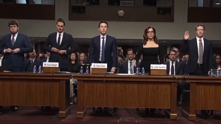 Telediario 1 - El senado de EE.UU. reprocha la ética de las redes sociales para proteger a los menores de abusos