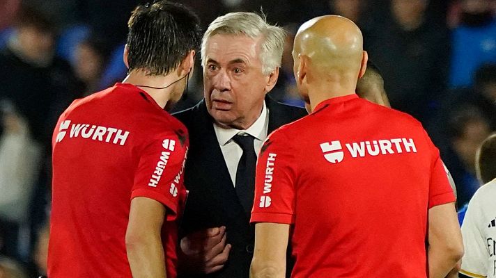 Fútbol - Ancelotti:  "Para mí era penalti y no tarjeta, todo lo contrario a lo pitado"