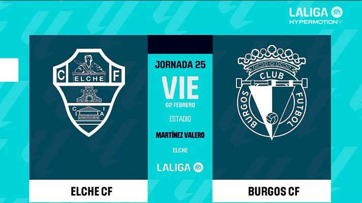 Resúmenes de LaLiga - Elche -Burgos: resumen partido 25ª jornada de Liga | Segunda
