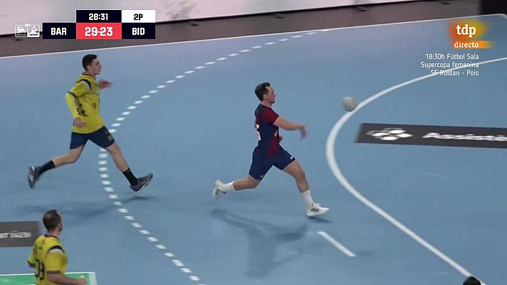 Balonmano - ASOBAL | Golazo de Wanne en el triunfo de Barça ante Bidasoa