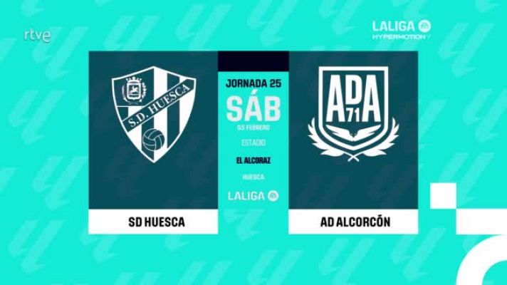 Resúmenes de LaLiga - Huesca - Alcorcón: resumen del partido de la 25ª jornada