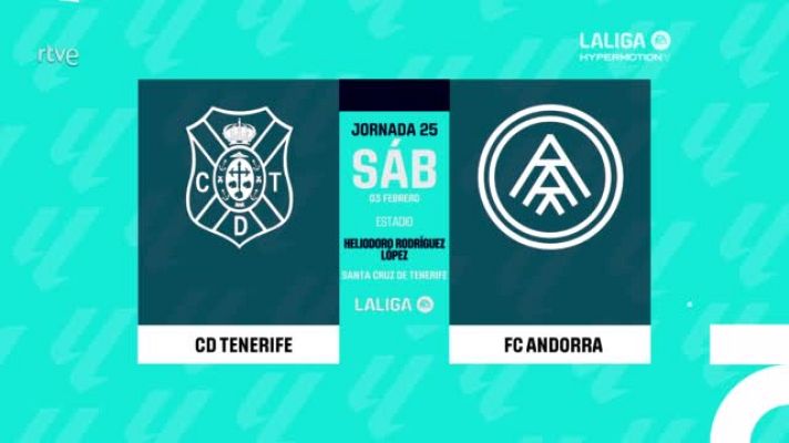 Resúmenes de LaLiga - Tenerife - Andorra: resumen del partido de la 25ª jornada