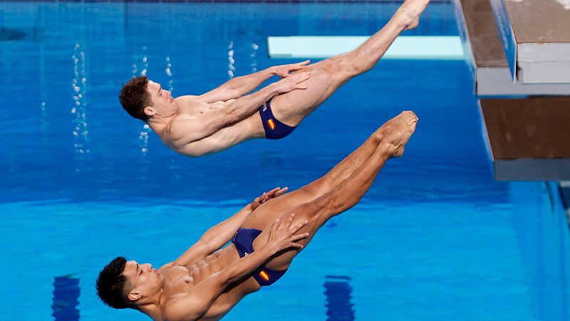 Adrián Abadía y Nico García Boissier, bronce mundial en saltos - Natación | Ver
