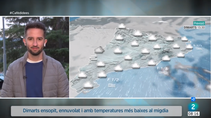 El temps - Dimarts gris, ensopit i més fresc