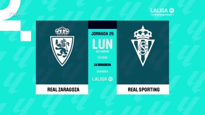 Resúmenes de LaLiga - Zaragoza - Sporting: resumen del partido 25ª jornada Segunda