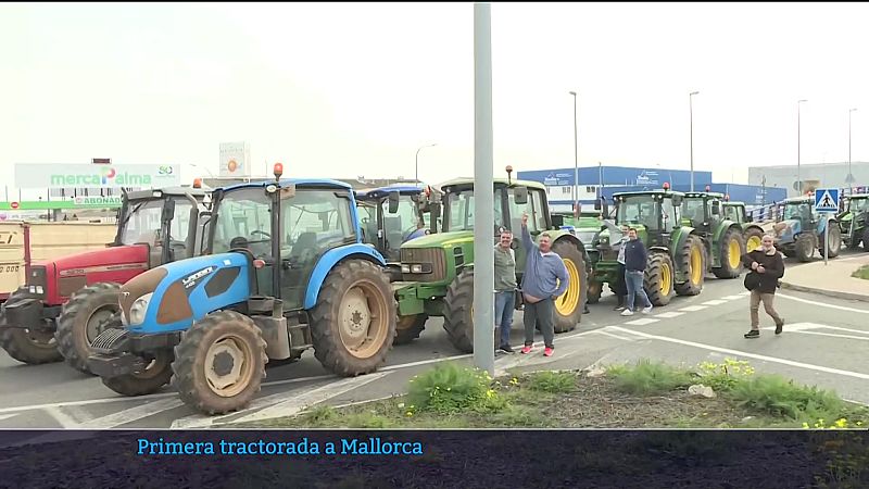Primera tractorada a Mallorca | Ver