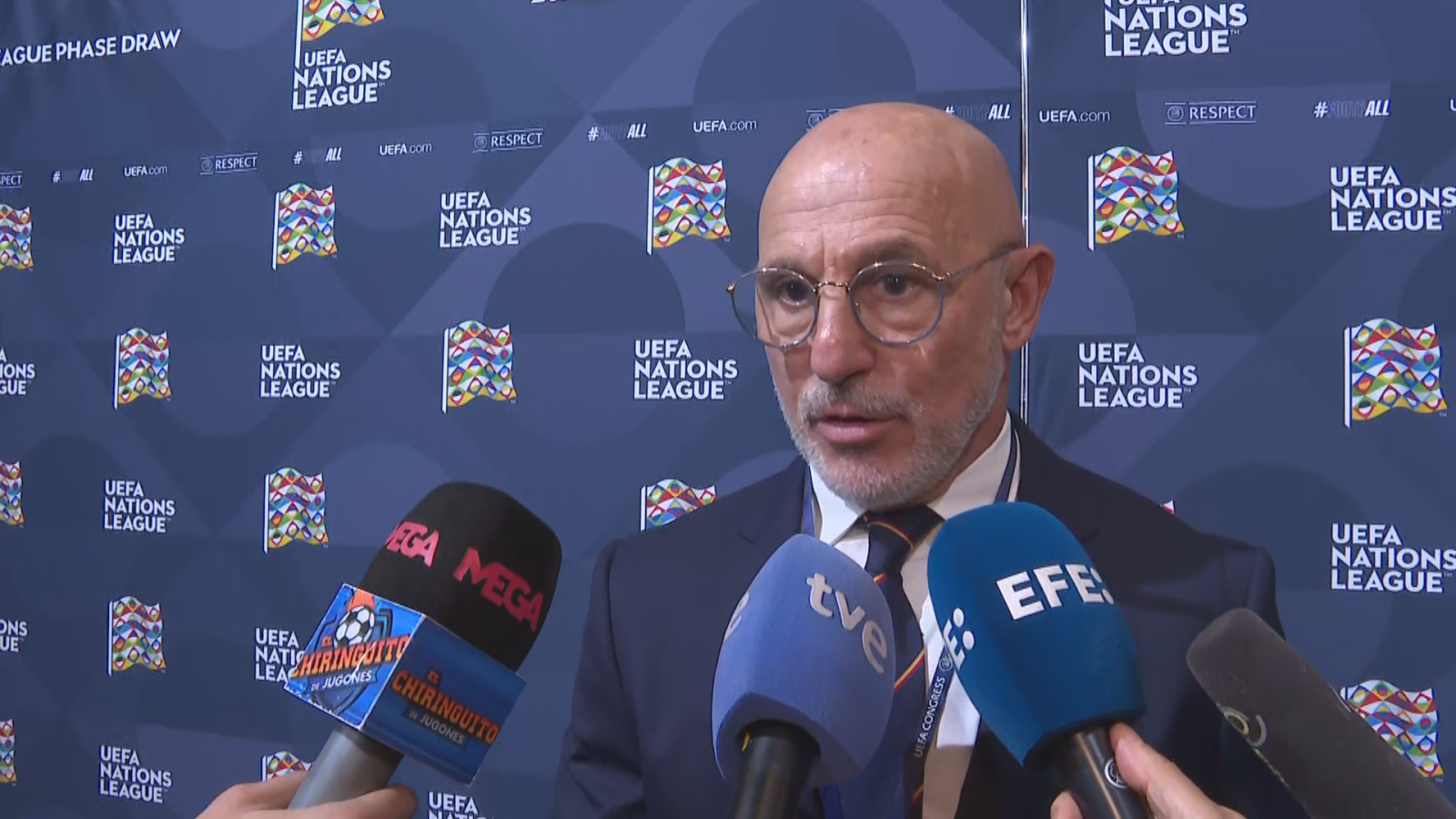 Sorteo Nations League 2025 | Declaraciones de Luis De La Fuente - UEFA Nations League | Ver