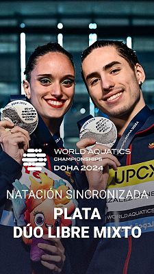 Natación - Al ritmo de "Step Up",  el ejercicio que dio España su última medalla en el Mundial de natación sincronizada