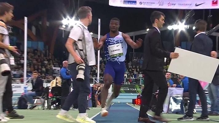 Atletismo - El sustazo que se llevó este atleta en el Mitin de Francia: la organización se metió en sitio peligroso