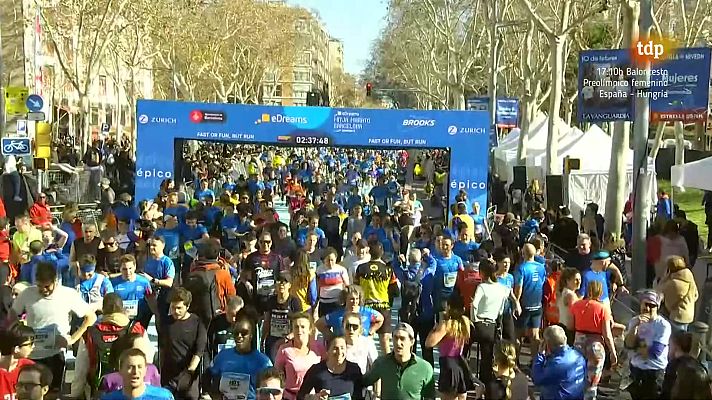 Atletismo - Medio maratón de Barcelona. Resumen