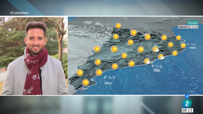 El temps - Dimarts amb sol i bonança i sense pluja i fred a la vista