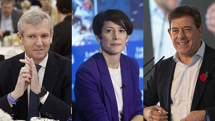 Telediario 2 - Rueda, Pontón y Besteiro apuran la campaña de las elecciones gallegas con llamadas a la movilización
