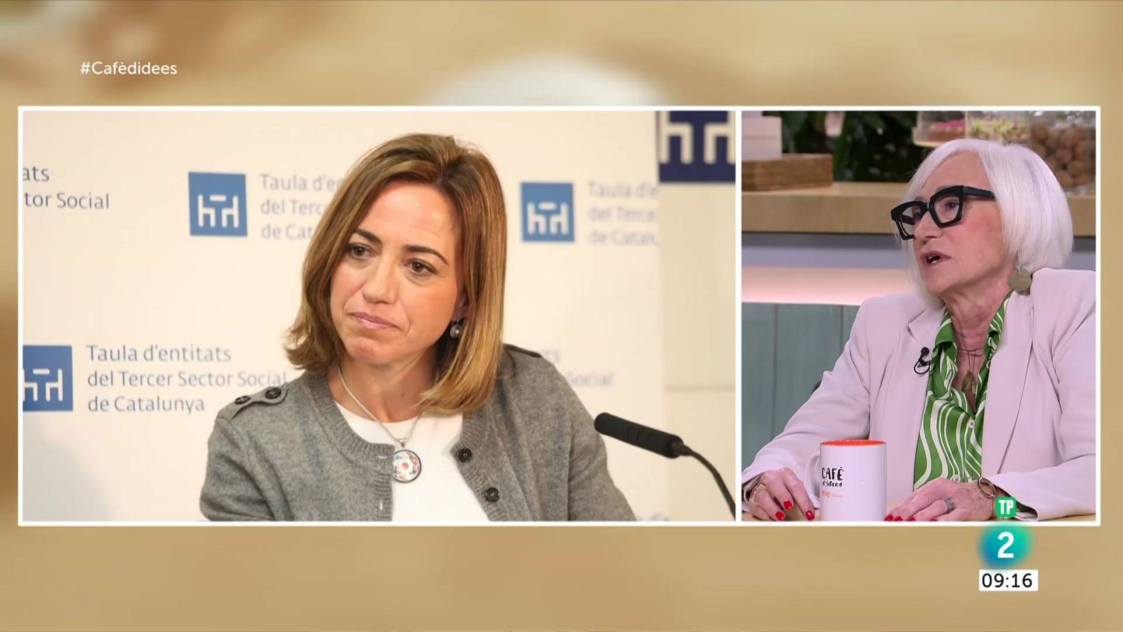 Esther Piqueras, mare de la Carme Chacón: "Ens va fer oblidar la seva cardiopatia" - Cafè d'idees | Veure