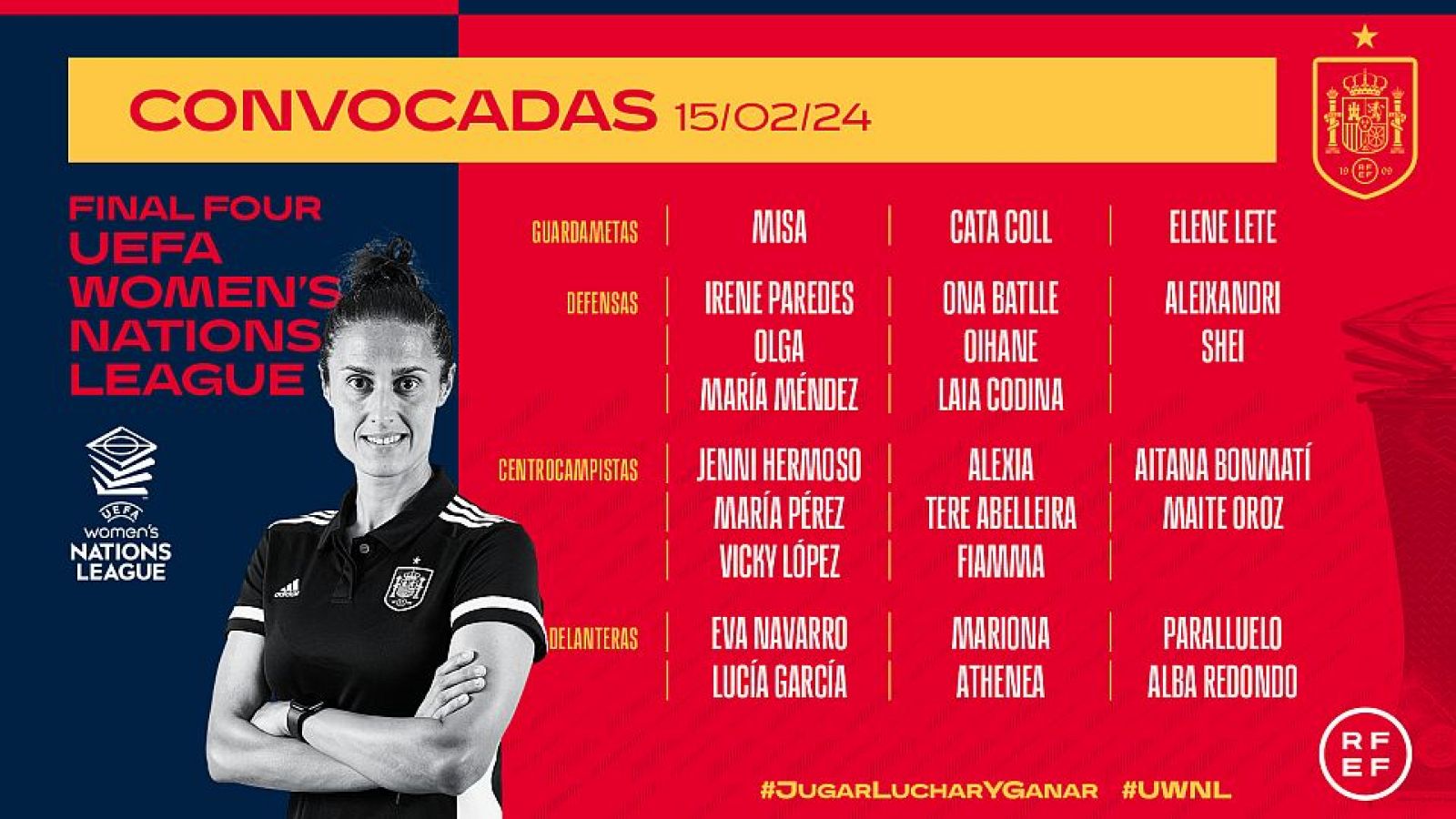 Nations League: Vicky López y Alexia Putellas, novedades de la lista - UEFA Nations League | Ver
