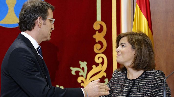 Telediario 1 - Feijóo toma posesión como presidente y con el paro como reto