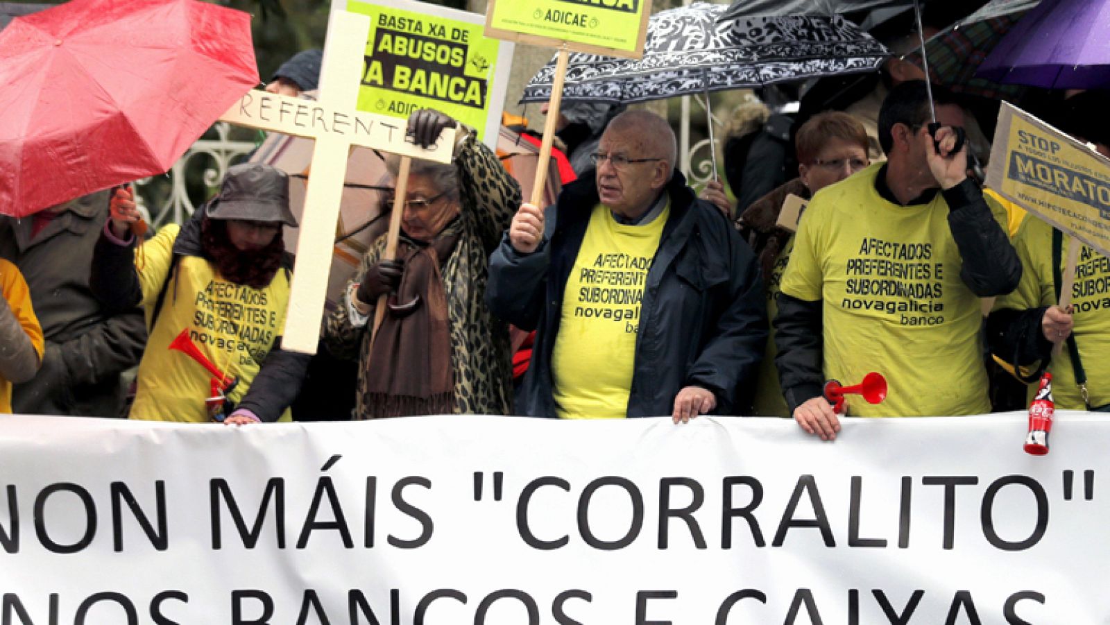 Protestas en 15 ciudades españolas por las preferentes