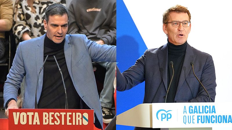 Snchez y Feijo se cruzan duros ataques horas antes de que cierre la campaa en Galicia | Ver