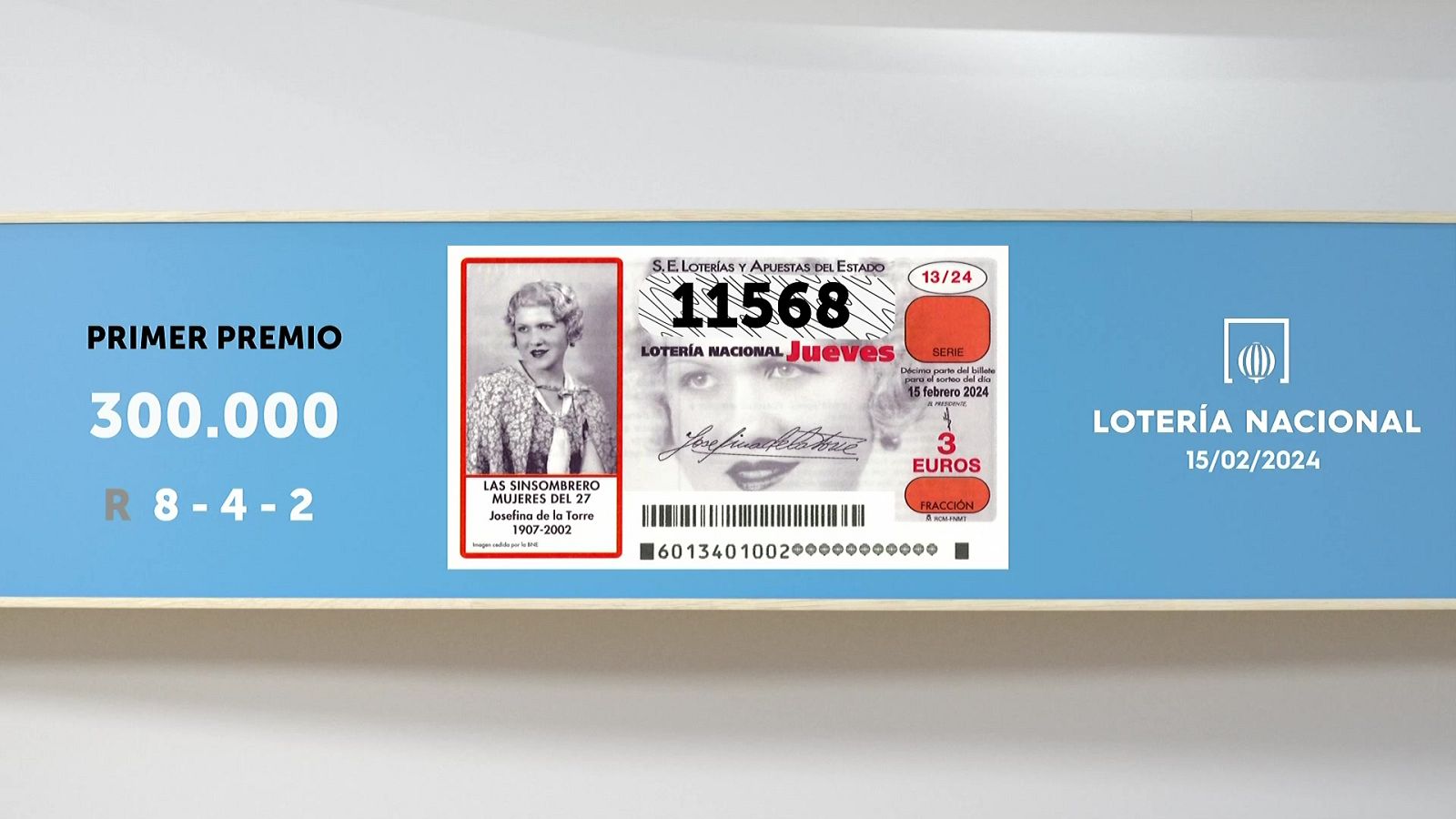 Sorteo de la Lotería Nacional del 15/02/2024 - Ver ahora