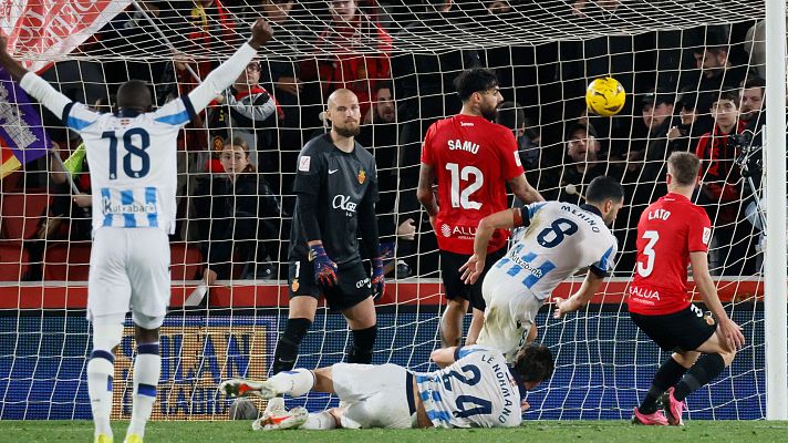 Resúmenes de LaLiga - Mallorca - Real Sociedad: resumen del partido de la 25ª jornada de Liga | Primera