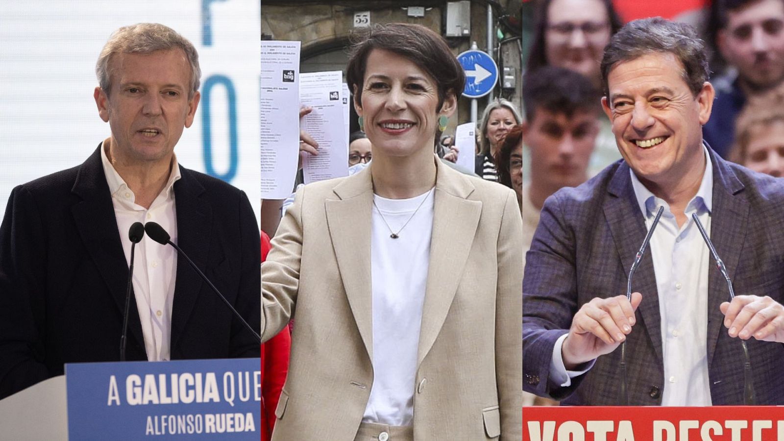 Los candidatos gallegos apuran las últimas horas de la campaña para pedir el voto a los indecisos y a votantes de otros partidos | Ver