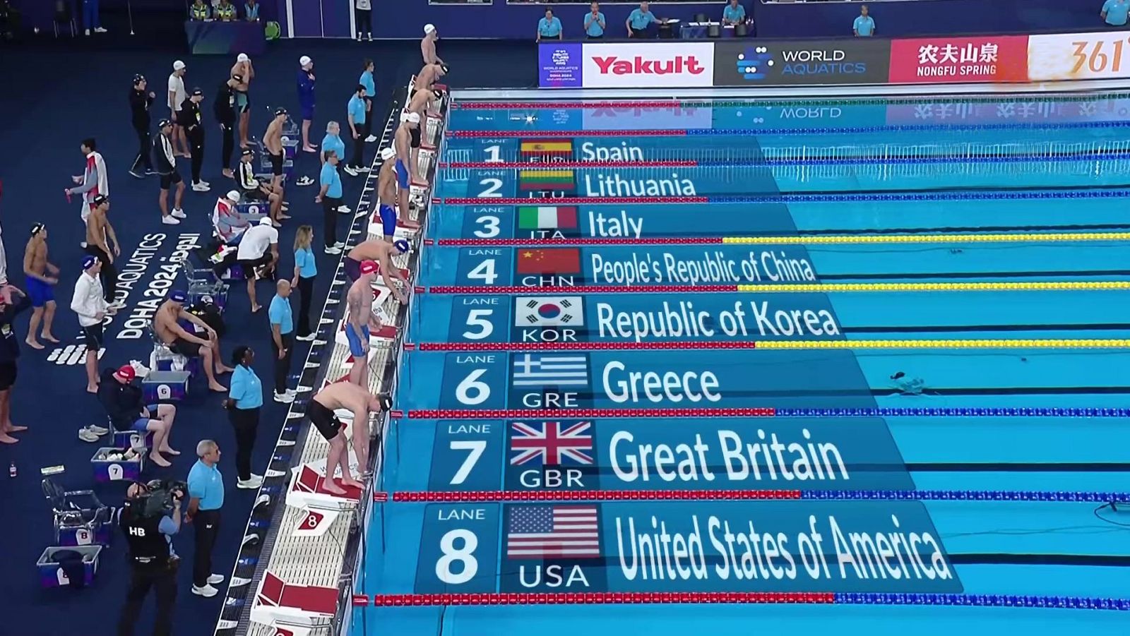 Natación - Campeonato del Mundo. Relevos 4x200m masculinos - 16/02/24 - ver ahora