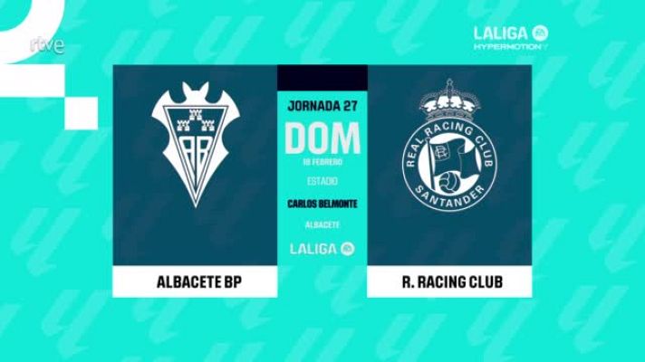 Resúmenes de LaLiga - Albacete - Racing de Santander: resumen del partido, 27ª jornada