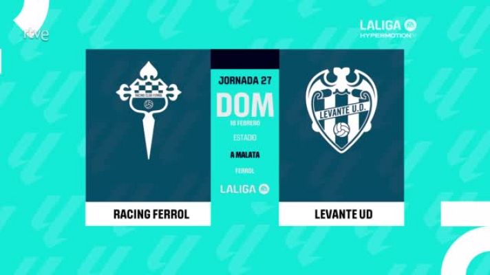 Resúmenes de LaLiga - Racing Ferrol - Levante: resumen del partido, 27ª jornada