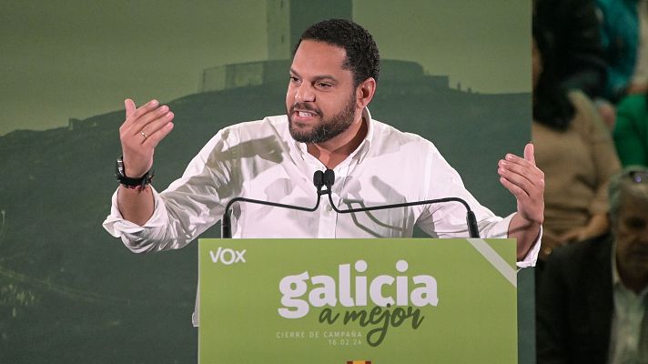 Especiales informativos - Ignacio Garriga, secretario general de Vox, que no consigue representación en Galicia: "El gran perdedor de esta noche es el PSOE"