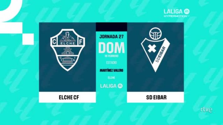Resúmenes de LaLiga - Elche - Eibar: resumen del partido de la 27ª jornada de Liga | Segunda
