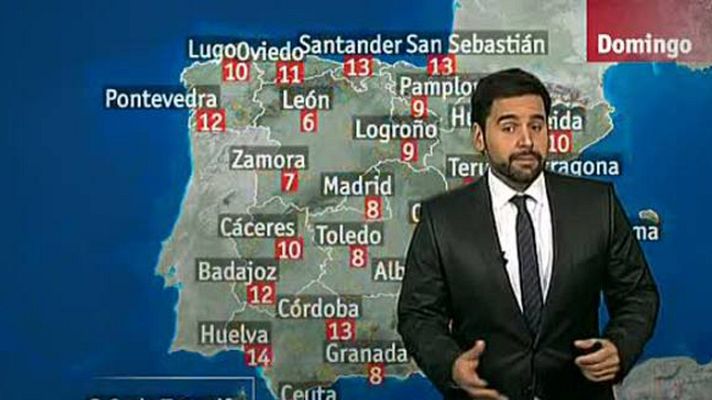 El tiempo - Nevadas en los Pirineos y heladas en el norte y centro de la península