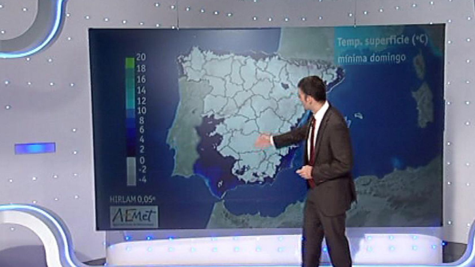 Ligera subida de las temperaturas y heladas débiles en el norte
