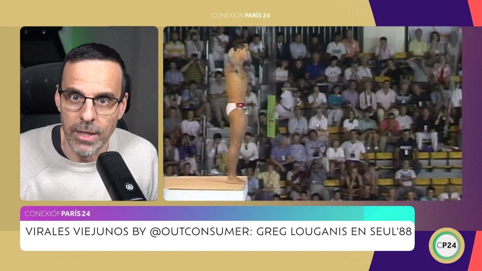 Virales viejunos: Greg Louganis en Seúl88 - Conexión París 2024 | Ver