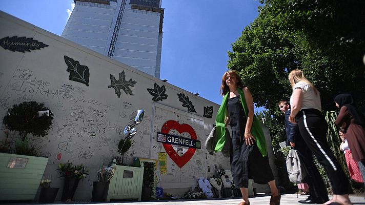 Telediario 1 - La Torre Grenfell, el caso londinense que recuerda al incendio del edificio de Valencia