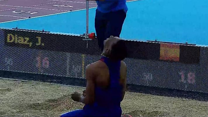Atletismo - Jordan Díaz firma la mejor actuación de la temporada en Gallur