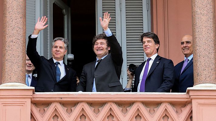 Antony Blinken apoya las medidas de Javier Milei en su primera visita a Argentina