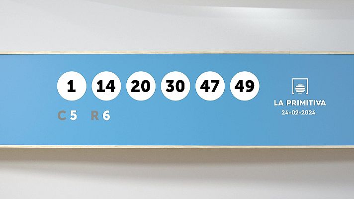 SELAE - Sorteo de la Lotería Primitiva y Joker del 24/02/2024