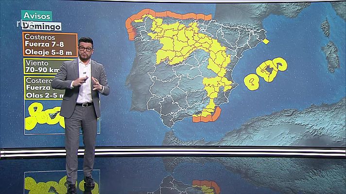 El tiempo - Las temperaturas continuarán descendiendo en el litoral mediterráneo peninsular y los archipiélagos