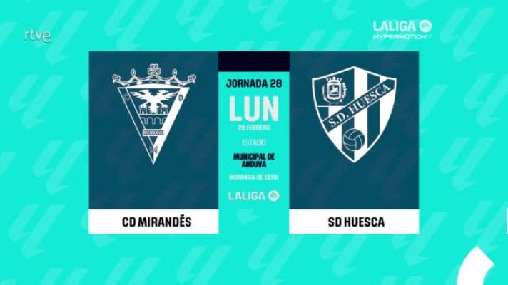 Resúmenes de LaLiga - Mirandés-Huesca: resumen partido 28ª jornada | Segunda