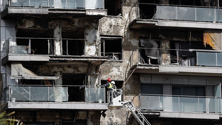 Telediario 1 - El incendio de Valencia reabre el debate sobre las inspecciones en otros edificios