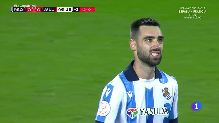 Copa del Rey - Brais Méndez falla un penalti justo antes del descanso