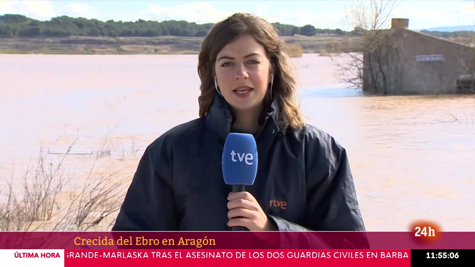 La crecida del Ebro llega a la ribera alta con 2.000 metros cúbicos por segundo - Noticias Aragón | Ver
