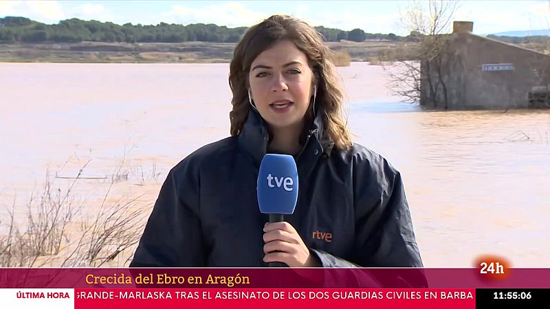 La crecida del Ebro llega a la ribera alta con 2.000 metros cúbicos por segundo - Noticias Aragón | Ver