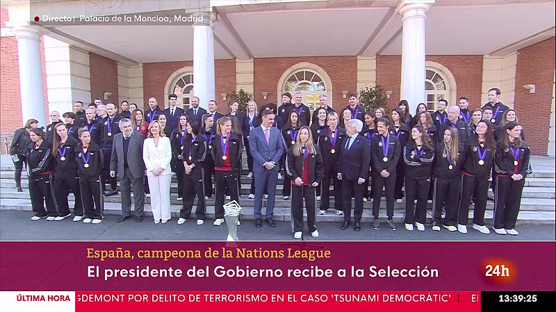 Olga Carmona, en la Moncloa: "Volver aquí en un período tan corto de tiempo es señal de que las cosas están saliendo bien"