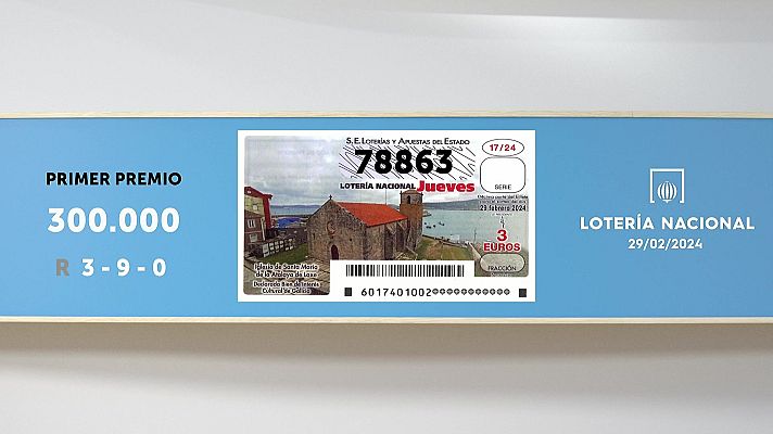 SELAE - Sorteo de la Lotería Nacional del 29/02/2024