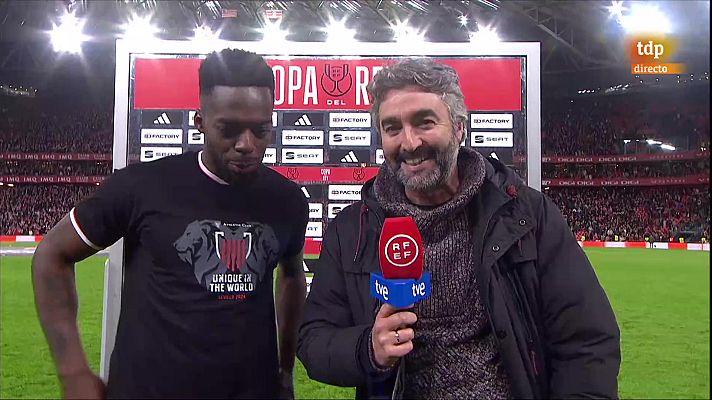 Copa del Rey - Iñaki Williams: "El gol ha sido con con toda la ayuda de San Mamés"