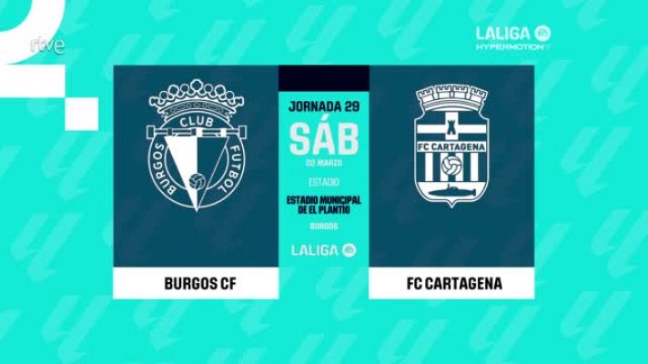 Resúmenes de LaLiga - Burgos - Cartagena: resumen del partido de la 29ª jornada