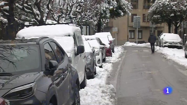 L'Informatiu - Neva a cotes baixes amb gruixos de fins a 11 centímetres