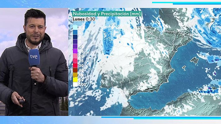 El tiempo - Probables precipitaciones localmente fuertes y/o persistentes en el extremo noroeste peninsular y Pirineos