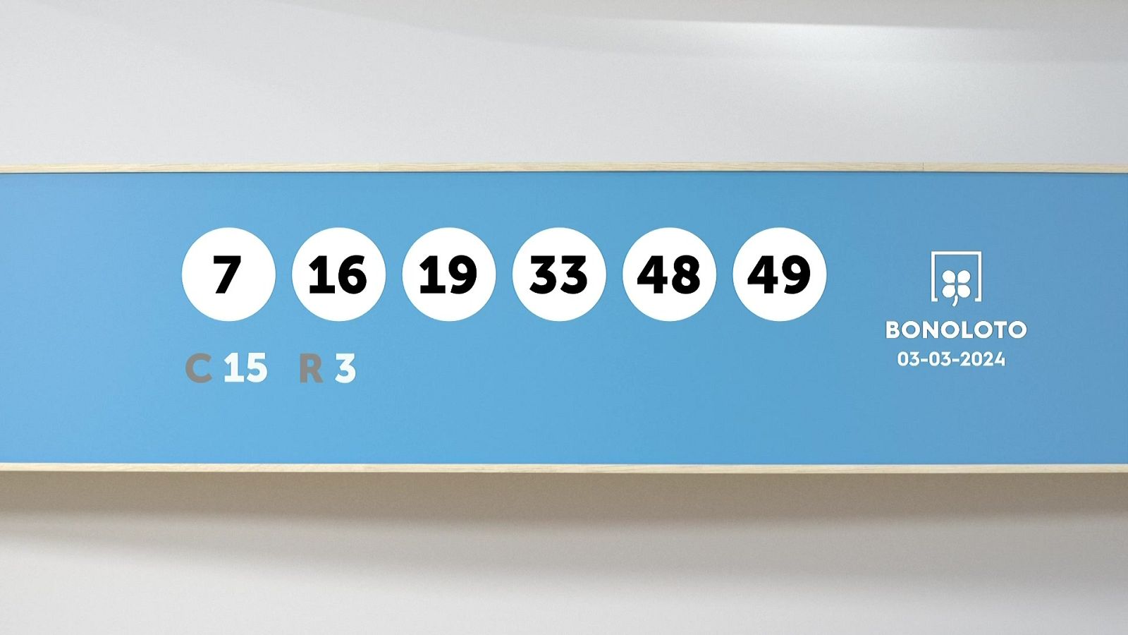Sorteo de la Lotería Bonoloto del 03/03/2024 - Ver ahora