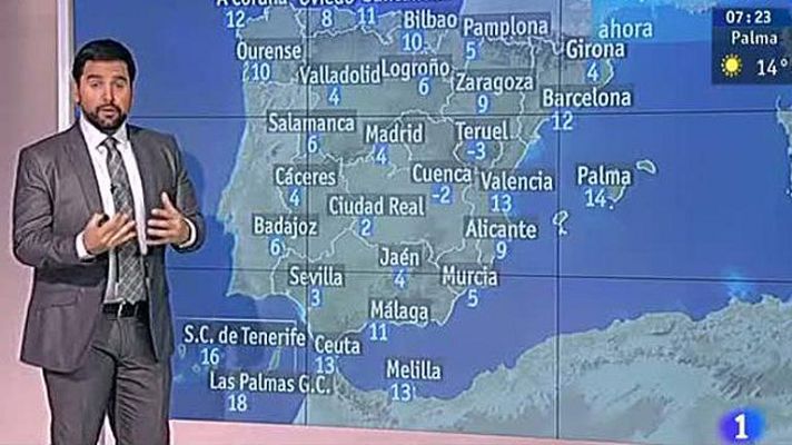 El tiempo - Frente frío con lluvias en el norte